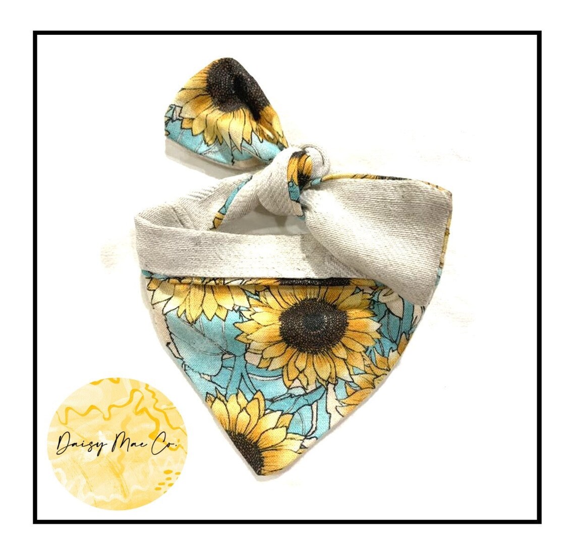 Sunflower Bandana Etsy