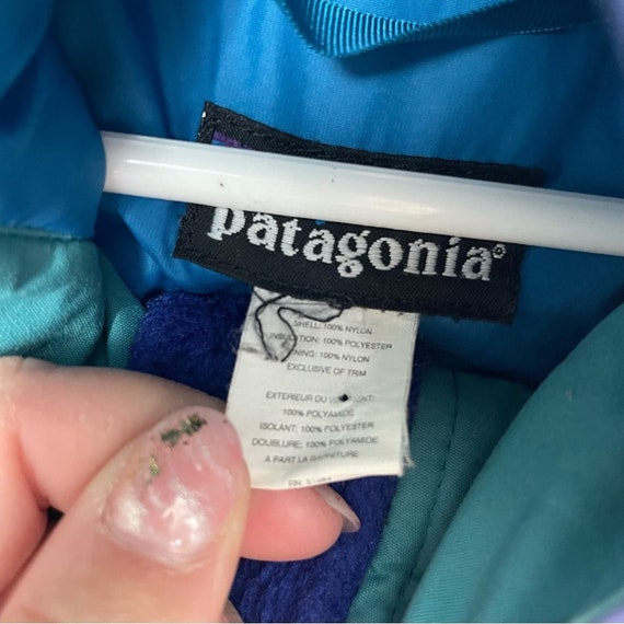 Patagonia | Vintage 90s Blue Color Block Snowsuit… - image 5