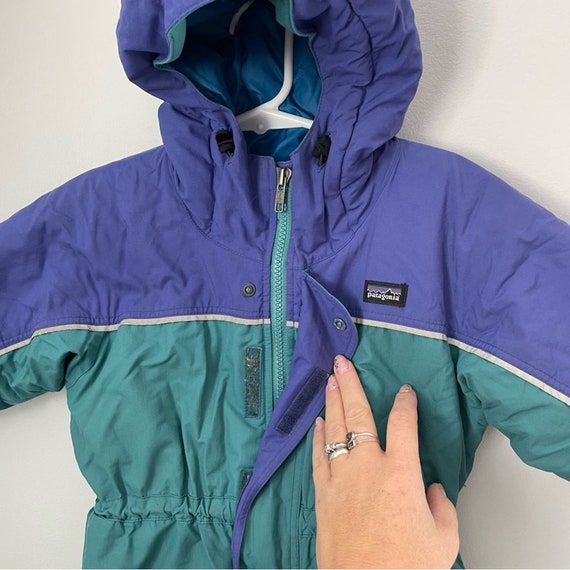 Patagonia | Vintage 90s Blue Color Block Snowsuit… - image 4