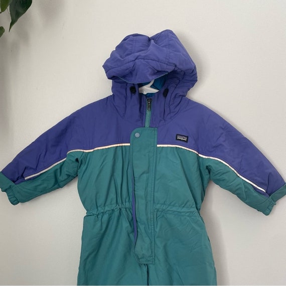 Patagonia | Vintage 90s Blue Color Block Snowsuit… - image 2