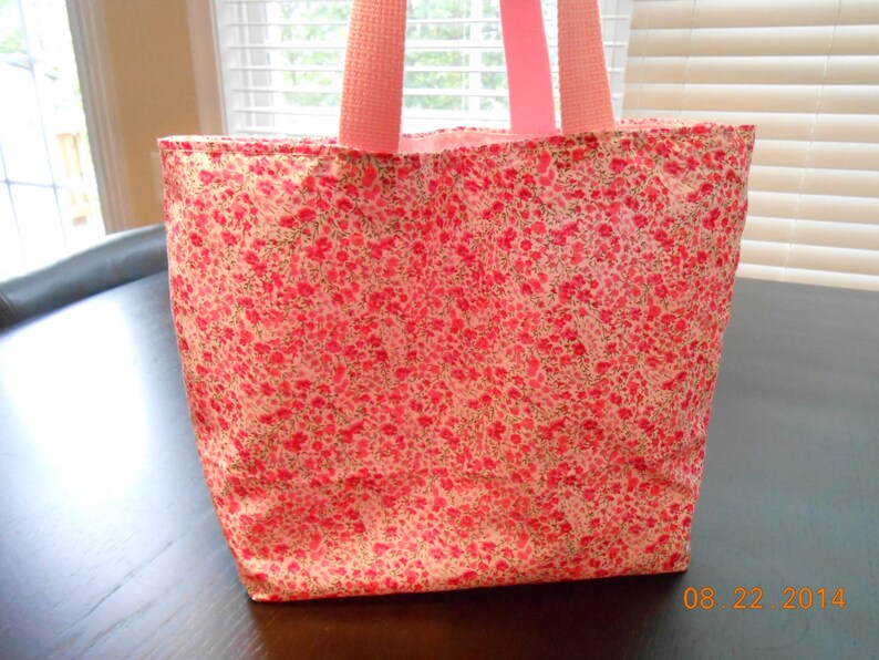 baby pink webbing S size Liberty tote bag diaper bag daycare bag shopping bag daughter bag