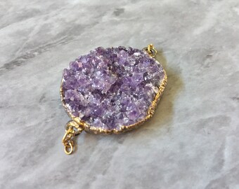 Blue Agate Druzy Earrings Gold Dipped Druzy Teardrop Earrings Small Drusey Earrings Ocean Agate Druzy Heart Druzy Goldfill