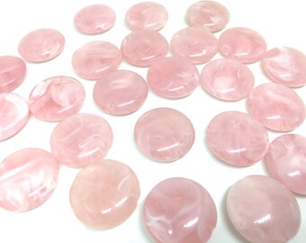 Pink Beads, Light Pink Beads, The Eclipse Collection, 23mm Beads, circular acrylic beads, bracelet necklace earrings, jewelry making, bangle