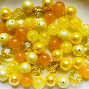 Perlensuppe Bunte 20mm runde Perlen, 50 Gumball Perlen, Bubblegum chunky Perlen Halskette Schmuck, Mädchen Halskette runde Frauen Kugel Perlen