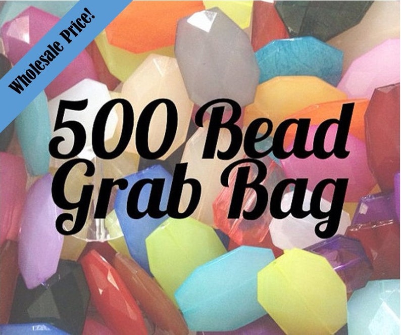Nugget Bead for bangles Large Faceted Slab Beads Flat Rate Shipping 30 Color Choices Bead Grab Bag