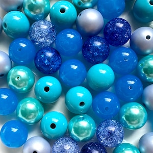 Perlensuppe Bunte 20mm runde Perlen, 50 Gumball Perlen, Bubblegum chunky Perlen Halskette Schmuck, Mädchen Halskette runde Frauen Kugel Perlen