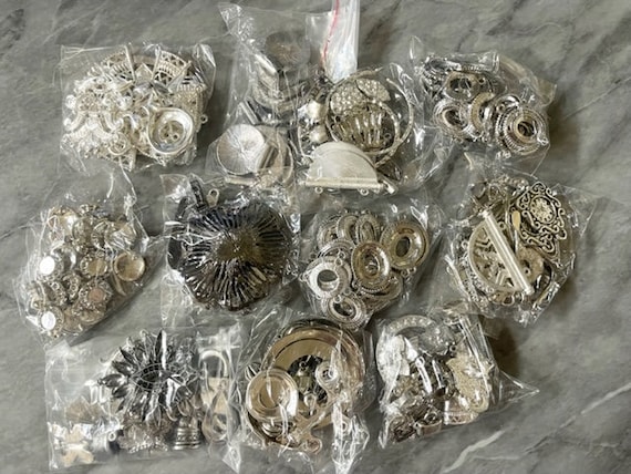WHOLESALE Huge LOT Silver Findings for Jewelry Creation Bangle