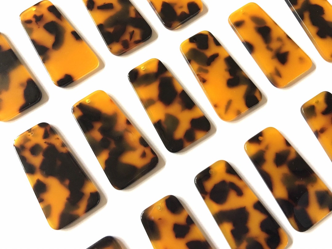 Tortoise Shell Resin Acrylic Blanks Cutout, Earring Pendant Jewelry