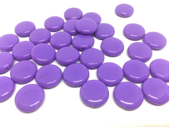 Purple 14mm Round Beads in 9 Colors, Rainbow Beads, Circle Beads, Geometric  Jewelry, Kids Jewelry, Candy Beads, Acrylic Beads, Bracelet Bead 