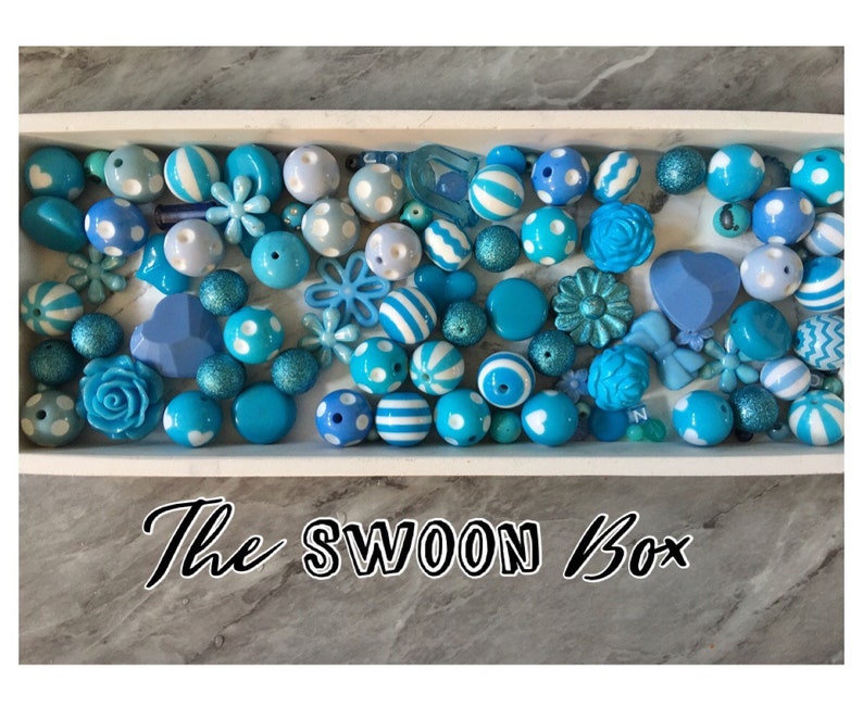 sale clearance beads turquoise bangle making beads WHOLESALE Blue White Bead Soup Mix bubblegum round crystals jewelry creation
