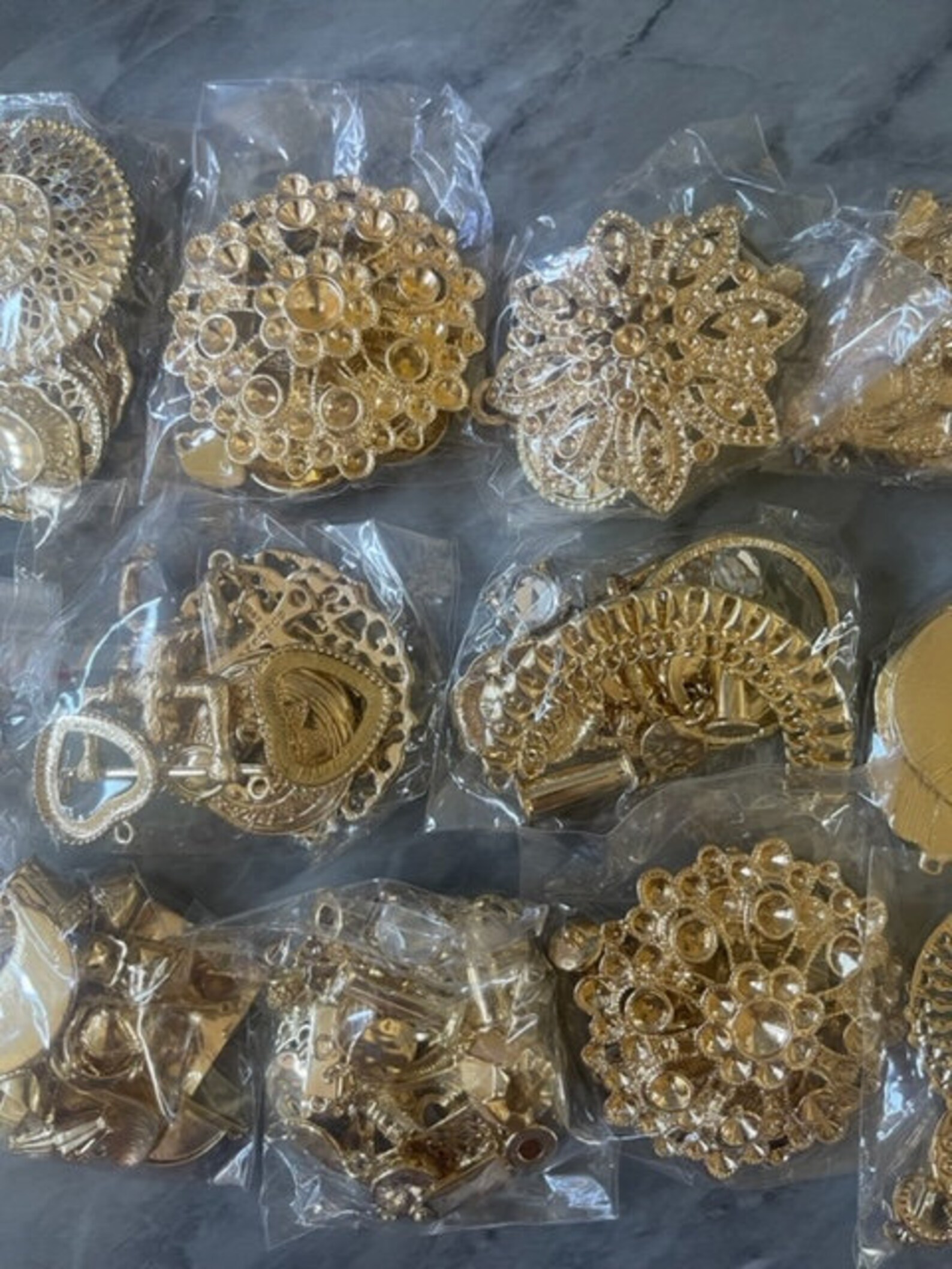 WHOLESALE Huge LOT Gold Findings for Jewelry Creation Bangle Etsy