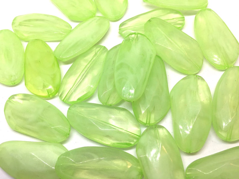 Large WINTER MINT Green Gem Stone Beads SUNSET Collection Etsy