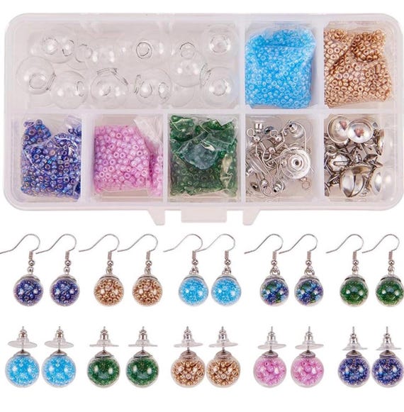 WHOLESALE Seed Bead Jewelry Rainbow DIY Findings Pendant Necklaces