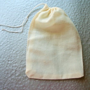 4x6 Drawsting Muslin Bags Candy / Soap / Party Favor / Jewelry bags BLANK BAGS Buy more to save MORE image 2