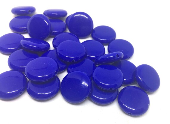 Royal Blue 14mm Round Beads in 9 colors, Rainbow beads, circle beads,  geometric jewelry, kids jewelry, candy beads, acrylic beads, bracelet