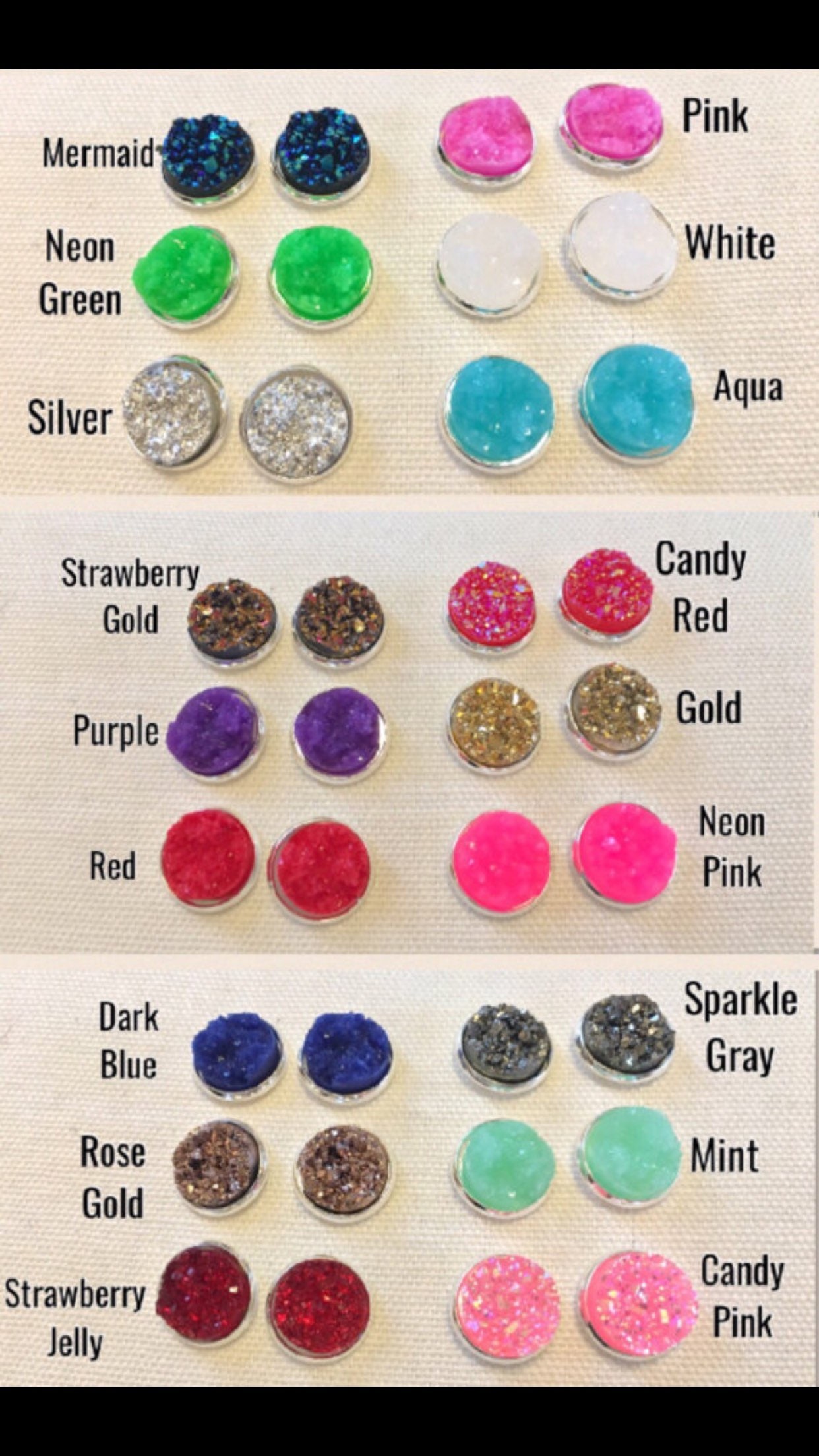Druzy earring hotsell making kit