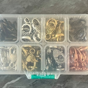 WHOLESALE Lobster Heart Clasp for necklace making, silver jump ring clasps jewelry making stainless steel chain sale gold rosegold