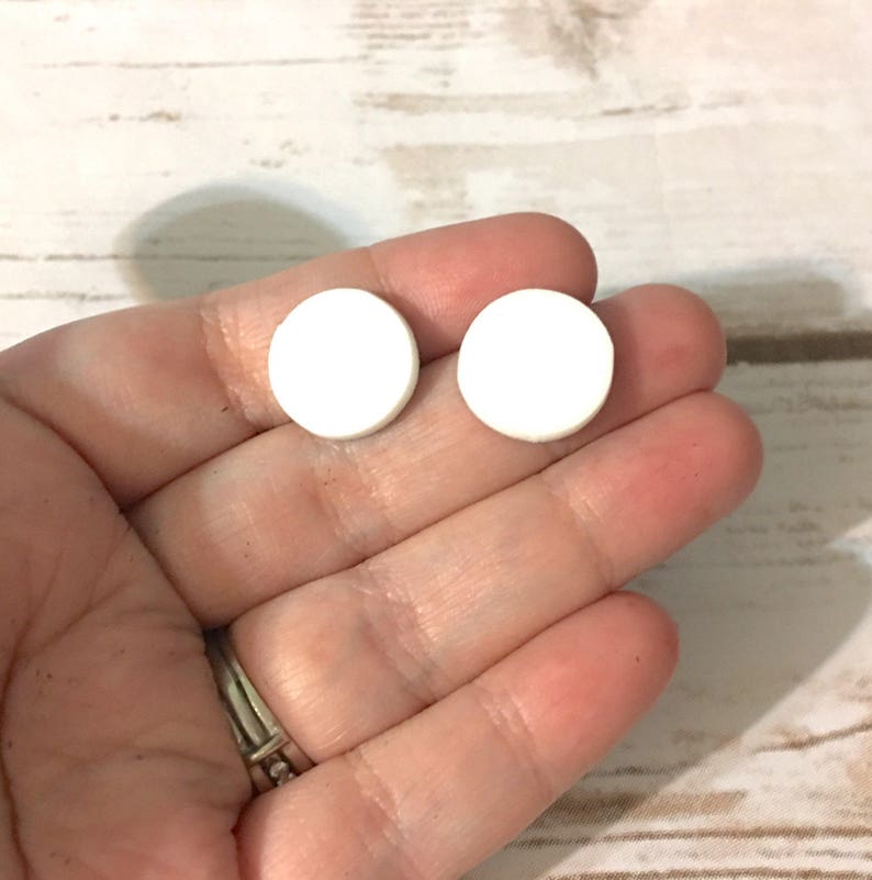 Acrylic Earring Blanks 16mm Earring Circles Monogram Etsy Ireland