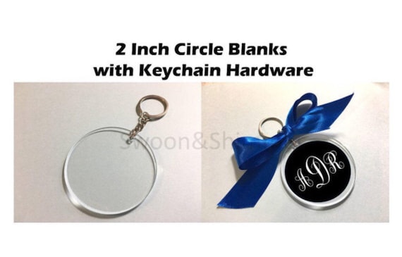 Circle Blank Acrylic Keychains