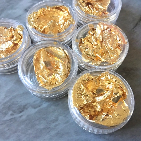 VENTE Gold Foil Container, papier feuille d’étain, boucle d’oreille en cristal de bricolage bijoux en résine claire, récipient en plastique 11x7mm