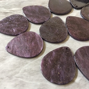 Glitter purple black Tortoise Shell Acrylic Blanks Cutout, earring pendant jewelry making, 35mm 1 Hole earring blanks, geode agate