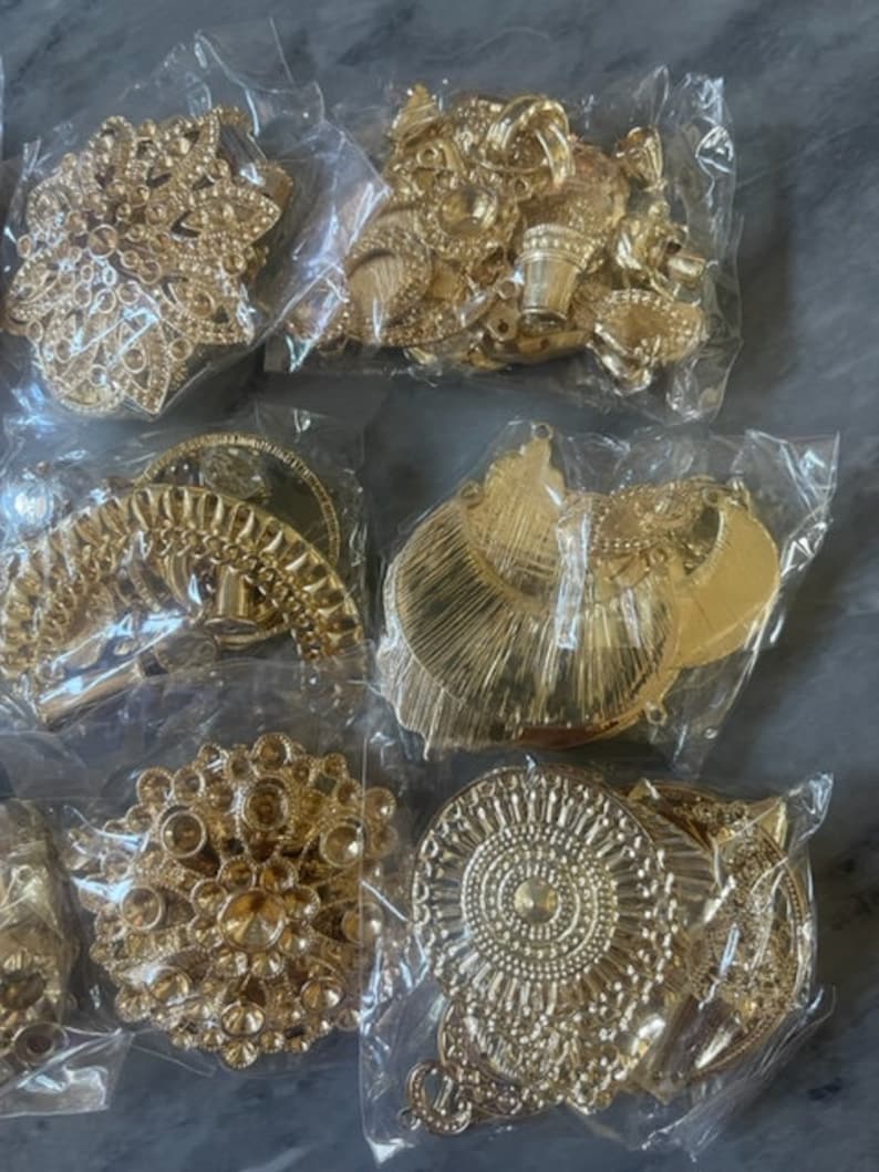 WHOLESALE Huge LOT Gold Findings for Jewelry Creation Bangle Etsy