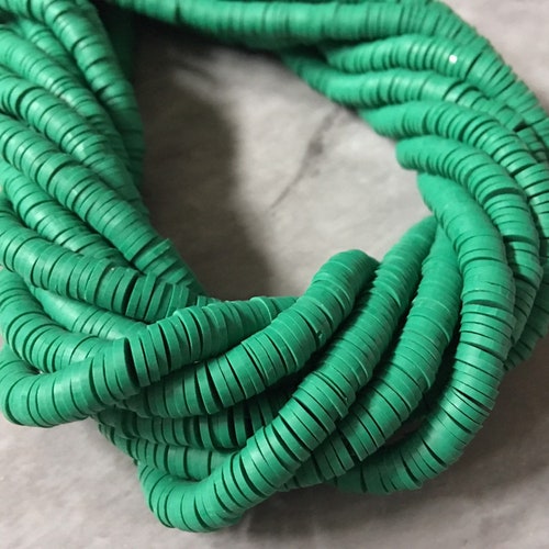 Rainbow 6mm WHOLESALE Rubber Disc Beads 16 Strand Heishi Etsy