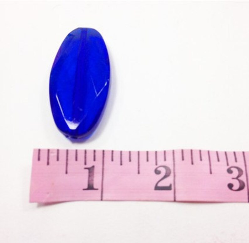 Extra Large Slab Nugget Beads Acrylic Royal Blue Chunky Etsy