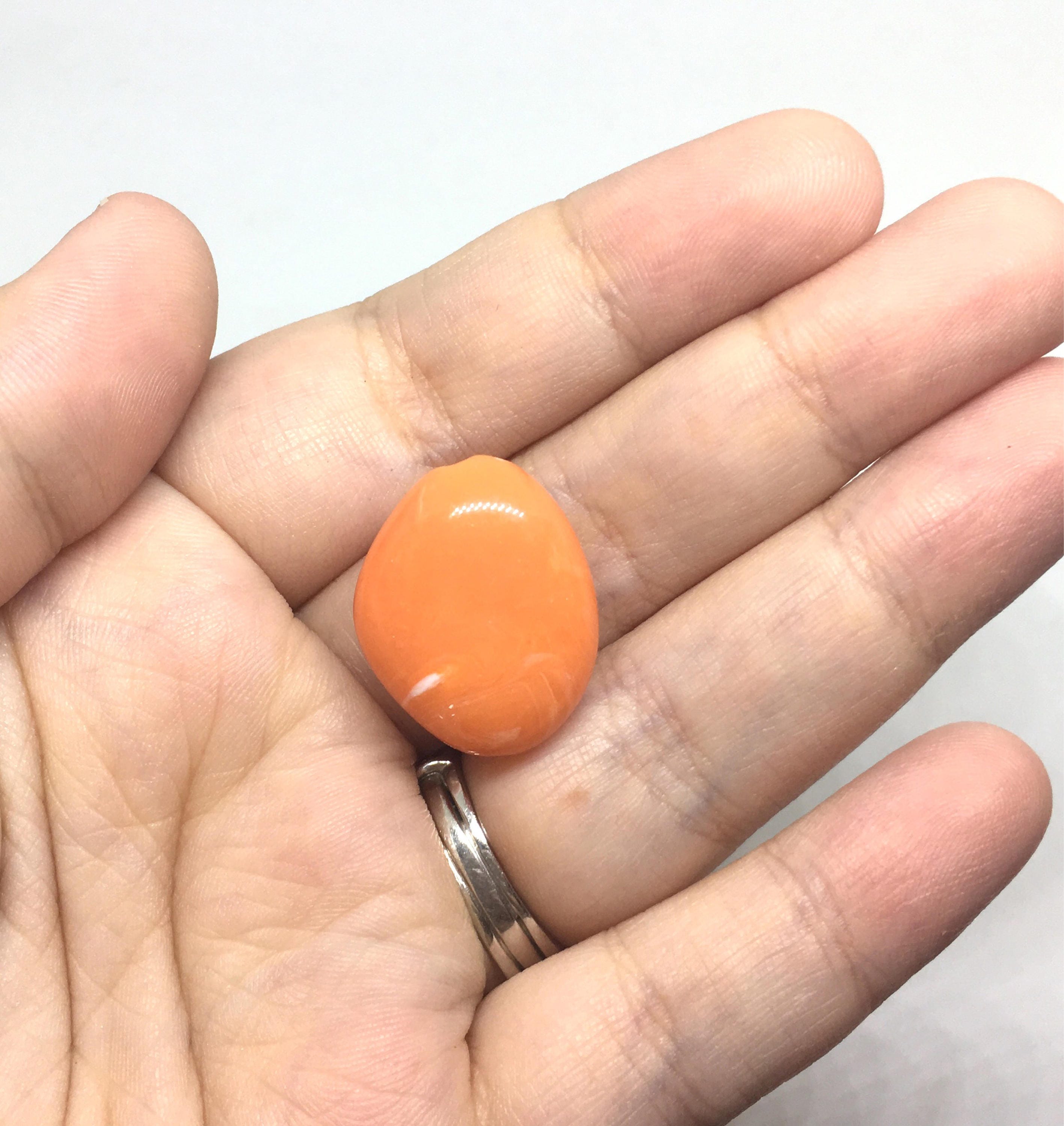 Orange Clementine Beads the Princess Collection 25mm Beads Etsy