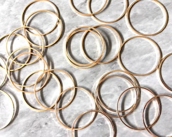 30 mm złote kółka metalowe, bransoletka naszyjnik kolczyki, tworzenie biżuterii, geometryczne kolczyki, trójkątne półfabrykaty, prosta okrągła minimalistyczna biżuteria