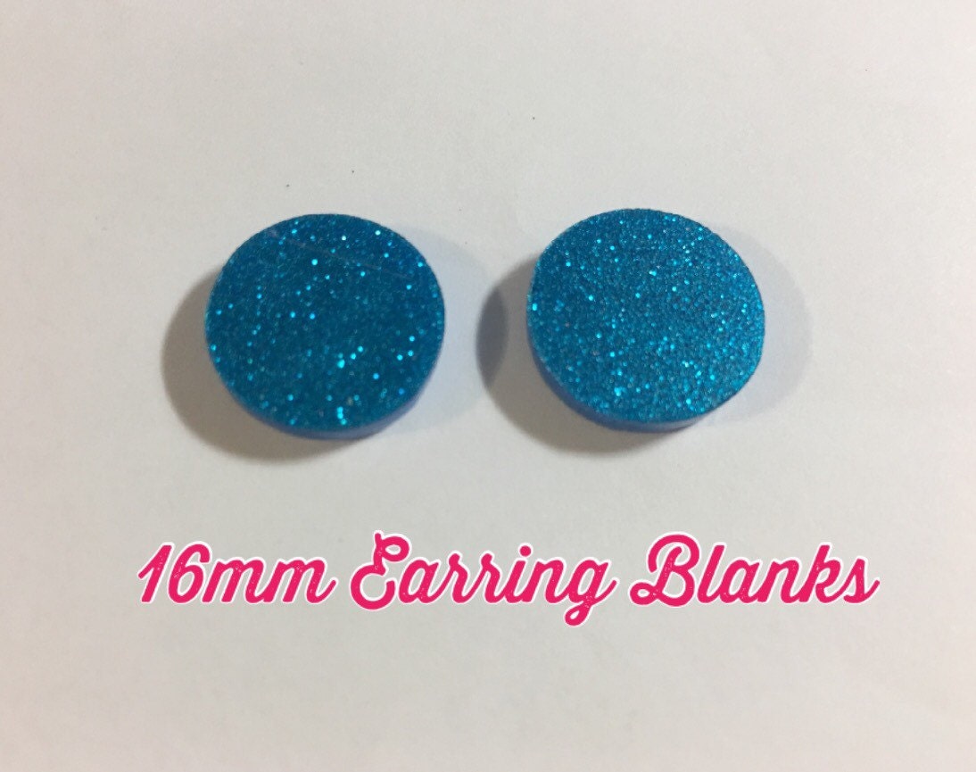 Acrylic Earring Blanks 16mm circles monogram jewelry Etsy
