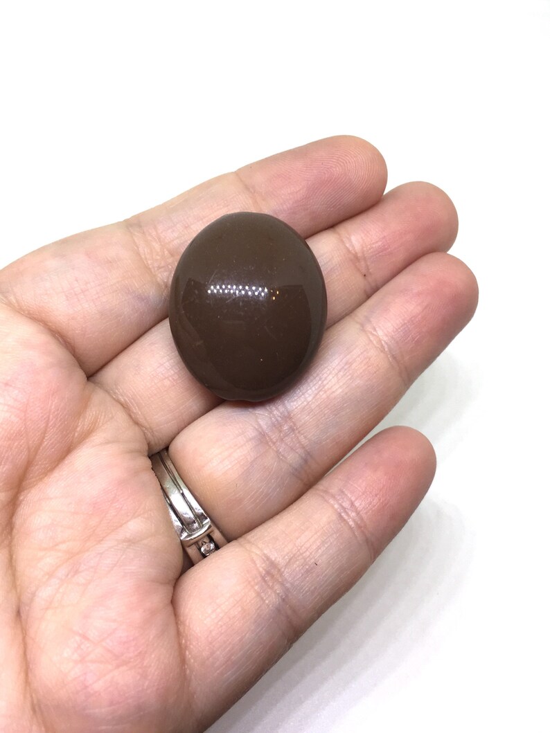 oval beads chunky statement necklace jewelry making wire bangle Chocolate Brown 31mm acrylic beads large acrylic bead QUEEN Collection
