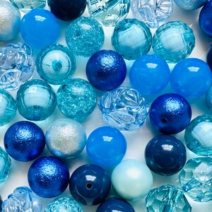 Perlensuppe Bunte 20mm runde Perlen, 50 Gumball Perlen, Bubblegum chunky Perlen Halskette Schmuck, Mädchen Halskette runde Frauen Kugel Perlen