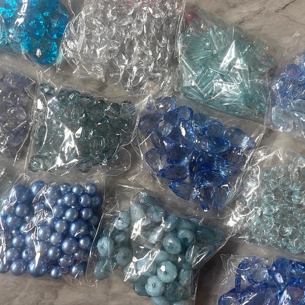 WHOLESALE Blue Acrylic Beads Soup Jewelry DIY Findings Choker mandala Necklaces Bracelet Making, silver gold clearance sale pendant