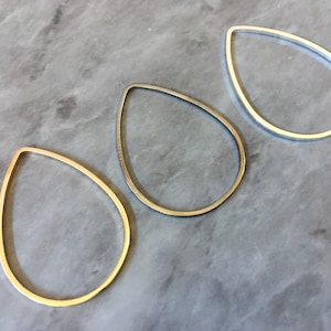 Metal Thin Wire Oval 32mm for earrings, gray blanks, DIY gold earring jewelry round gray earrings, geometric boho long necklace silver gold