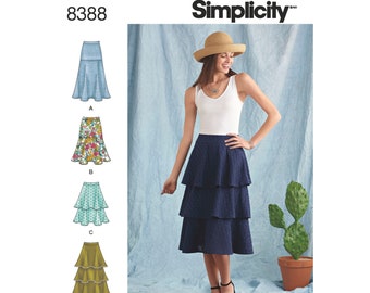 Simplicity S8388 Misses' Skirts Size 06-14 Uncut