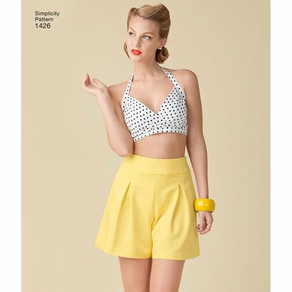 Simplicity S1426 Misses' Vintage 1950s Bra Tops Size 14-22