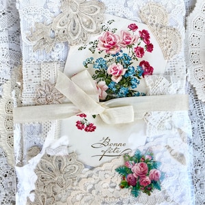 Antique Lace Collection. One of a kind antique lace pack for sewing crafts , scrapbooking , journals, Victorian crafts and all projects