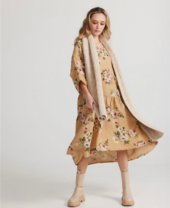 chinese dress ladies Stella Linen Mini Dress