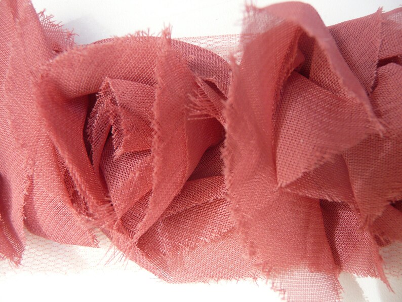 Organza Rose Ruffle Trim. Scrapbooking Trim. Rose Ruffle - Etsy