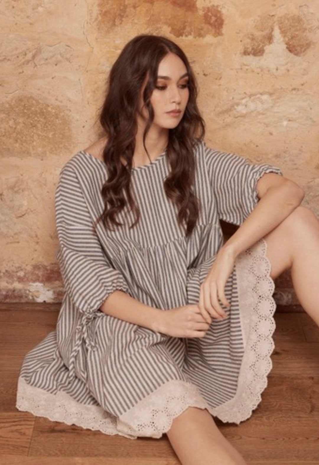 Cosette Dress Vintage Stripe