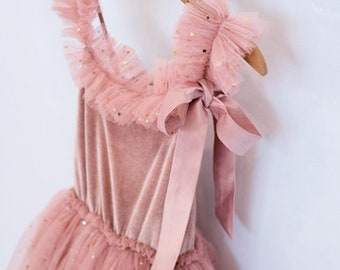Ballerina tulle tutu dress. Flower girl dress. birthday dress.