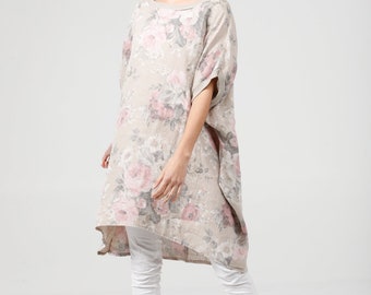 Linen Rosabella Dress. Linen Top . Floral Italian Linen Dress . Classic  Linen Clothing . -  Canada