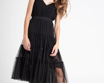 Ariette tulle tutu skirt in Classic Black. Tutu skirt.