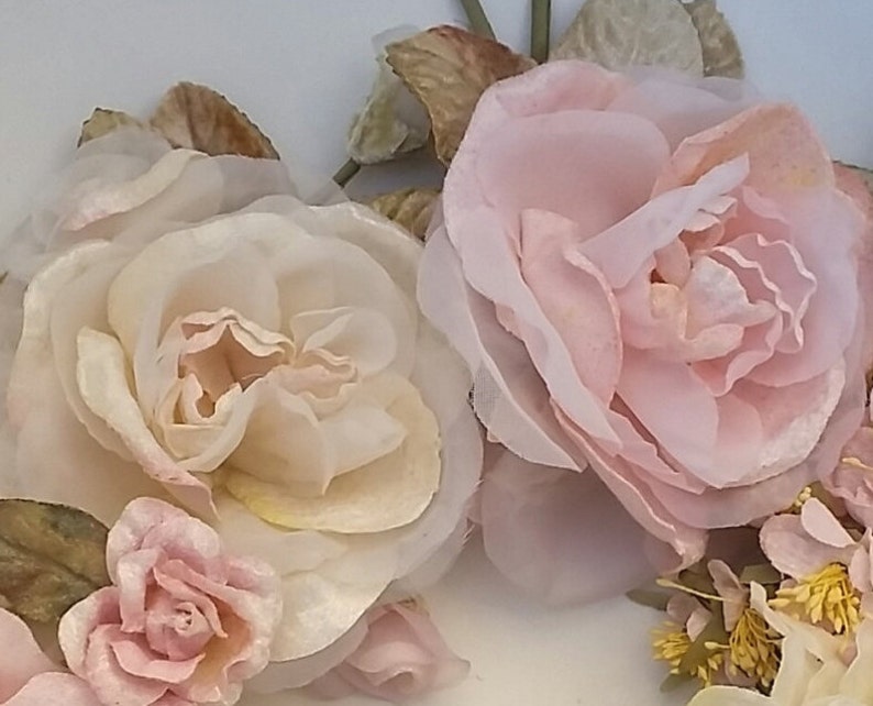 Velvet Rose . Vintage Millinery. Millinery Supply. Flower Etsy