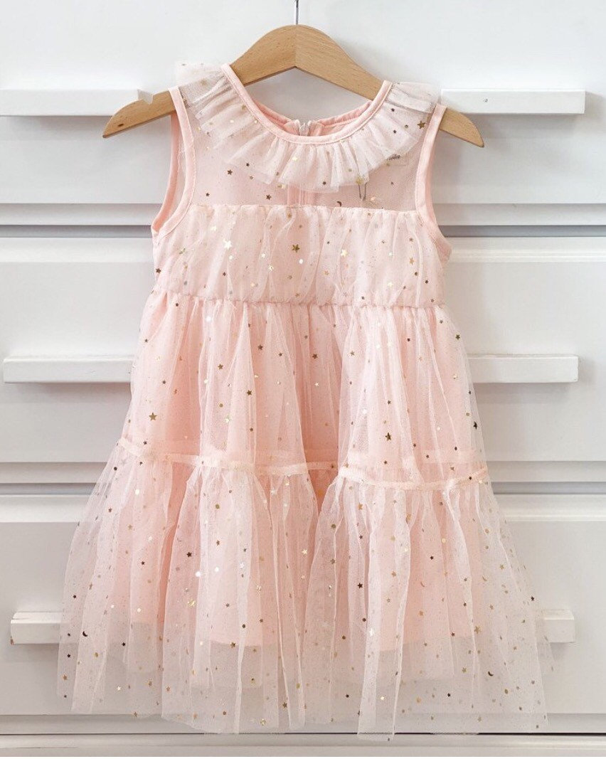 twinkle twinkle little star birthday dress . Toddler Dress . Dress . Special Occasion Dress . Tulle and Star Dress Colour:Dusty Blue orchid purple Not done with my Made for the kind