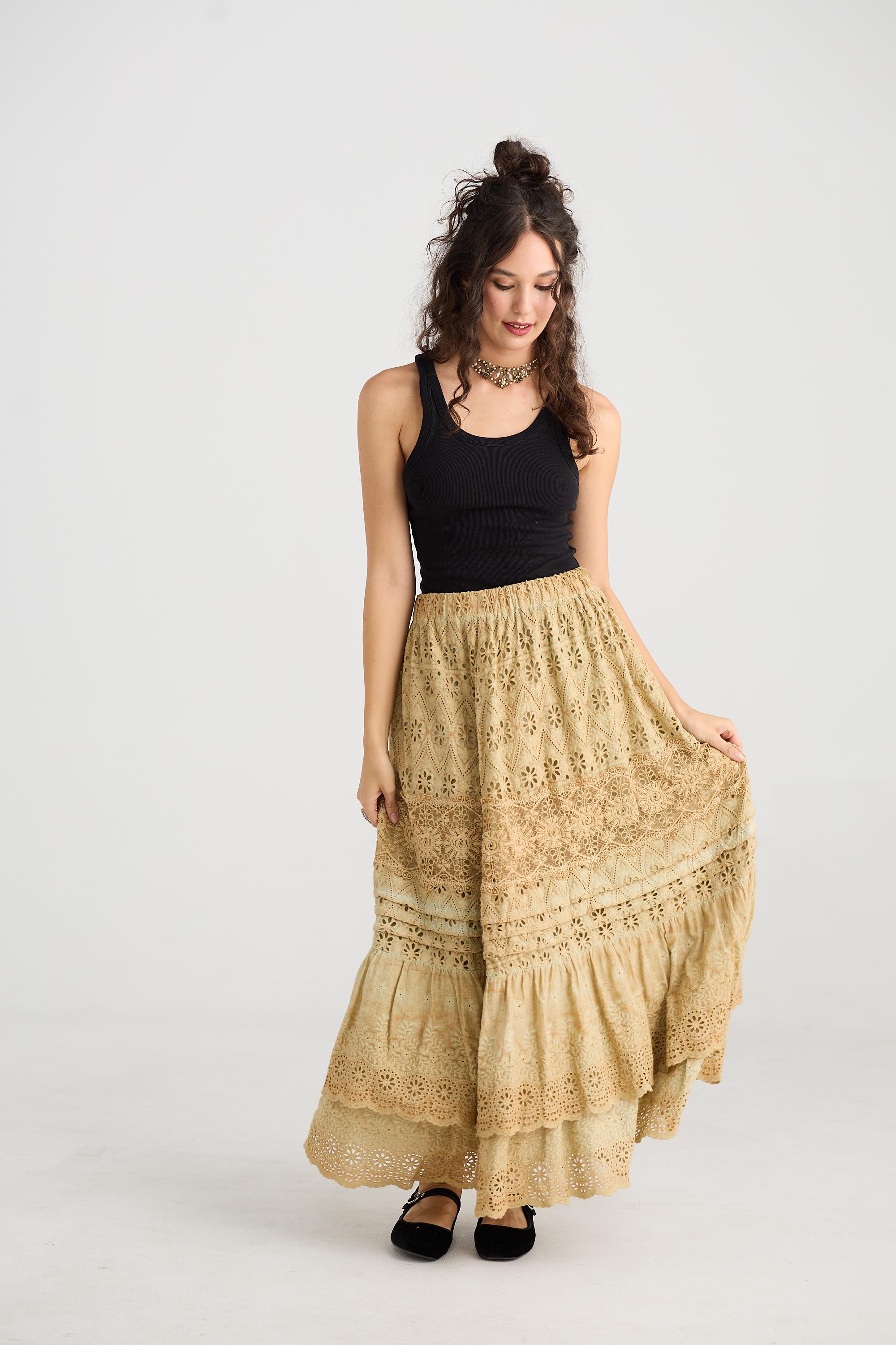 【typeservice】25ss Ruffled Lace Layered Wrap Skirt Women Ruffled Lace Mini Skirts Y2k Layered Skirts Low Rise