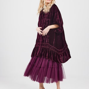 Eggplant top tulle skirt