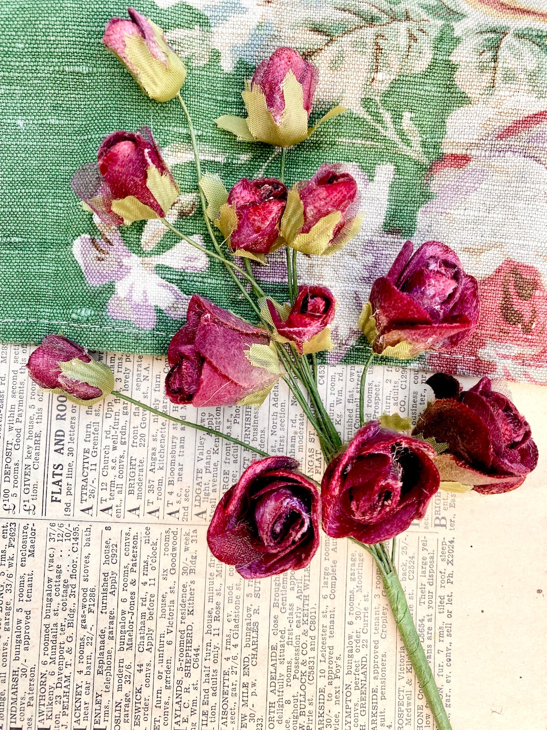 Stemmy Roses Burgundy Rose Stem. - Etsy