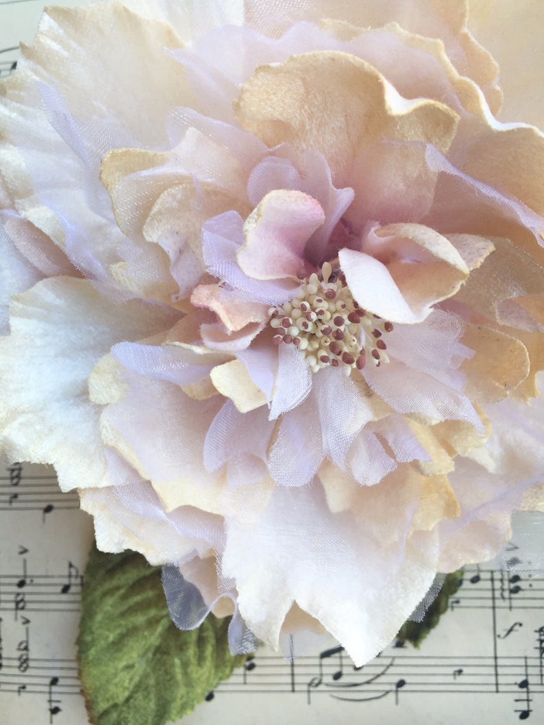 Velvet flowers. vintage millinery. millinery supply. flower Etsy